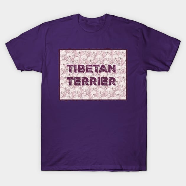 Tibetan Terrier T-Shirt by Dragonfairy